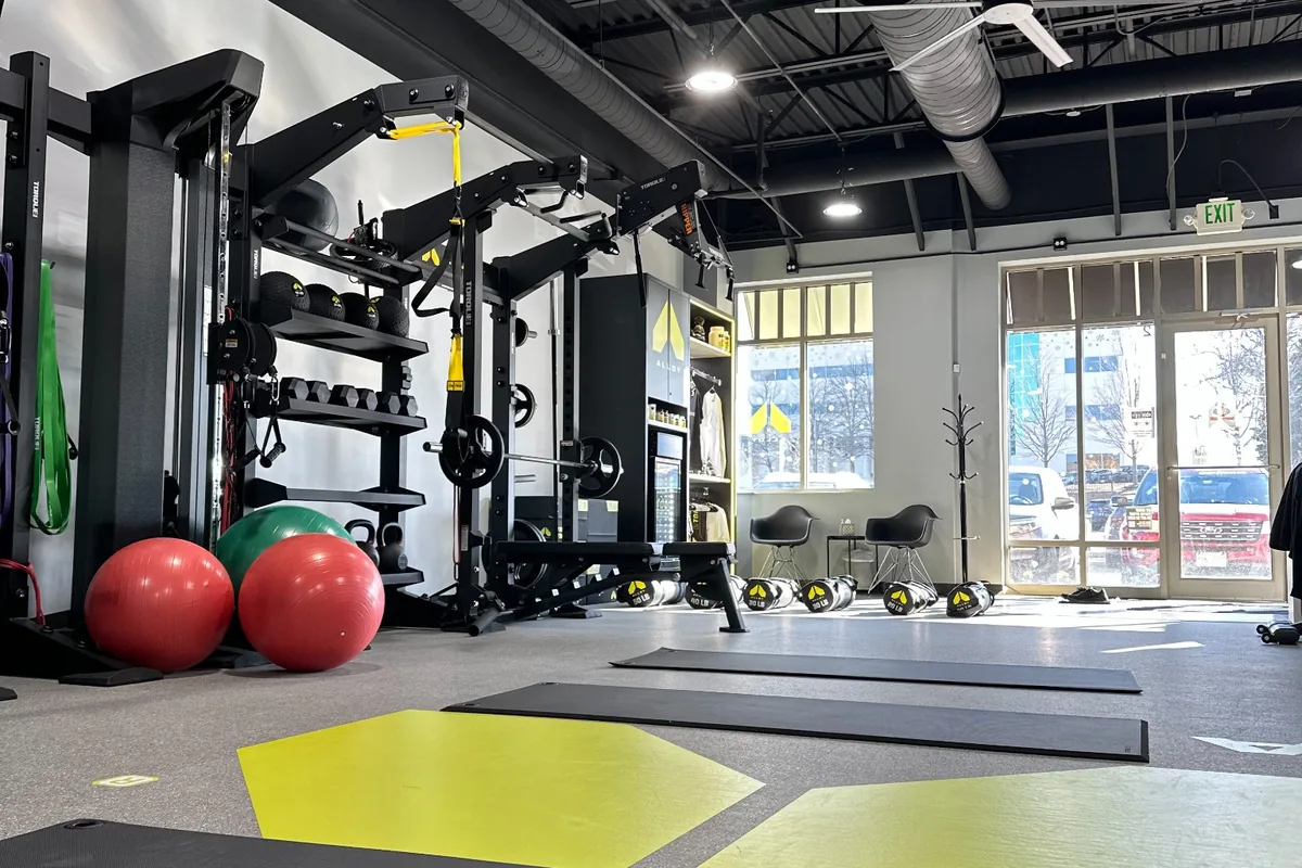 Inside the Alloy Personal Training studio on Greenway Blvd in Middleton, WI